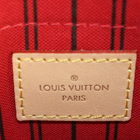 Louis Vuitton Cherry Red Monogram Neverfull Pochette GM or MM 13lz89s - Picture 3 of 12